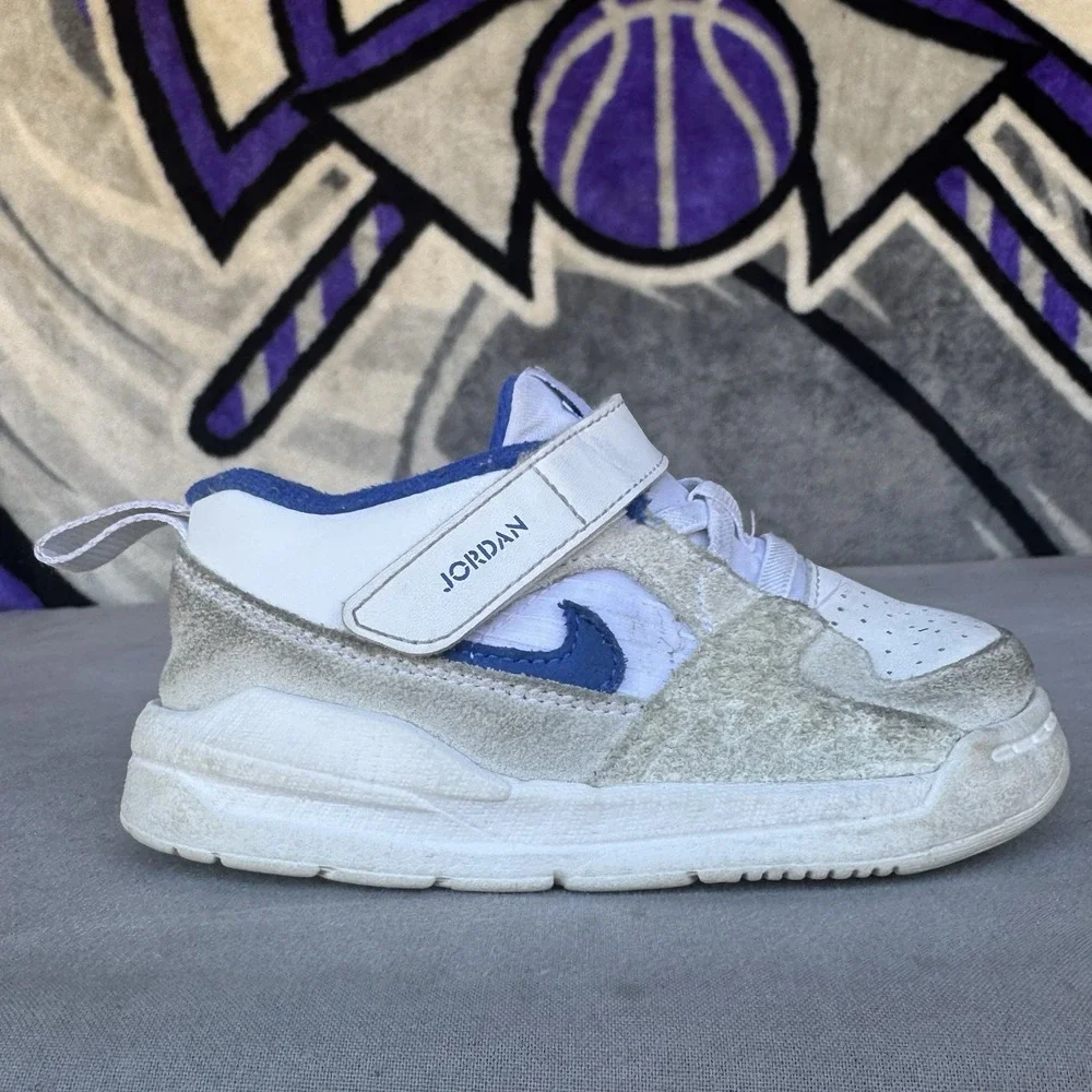 Size 8c - Nike Jordan Stadium 90 TD Boys White Casual Shoe DX4396-104‎