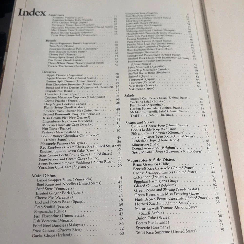 Avon international cookbook