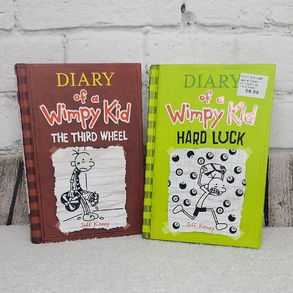 Kids/Children's Illustrated Fun Diary of a Wimpy Kid Two Book Set Book 7/Book 8