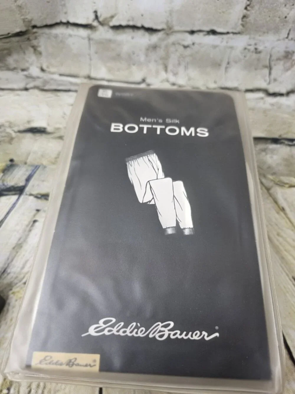 Vintage Eddie Bauer Men's 100% Silk Bottoms XL Ivory Elastic Waist New In Box
