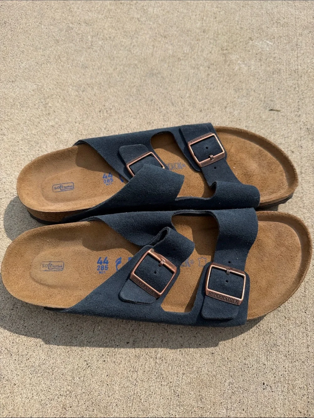 Birkenstock blue suede