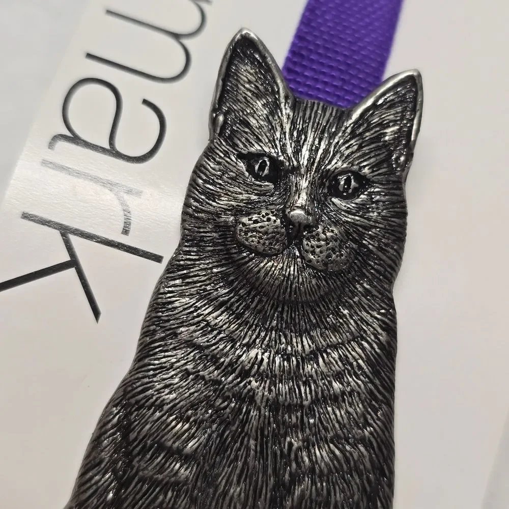 Paper House pewter cat
