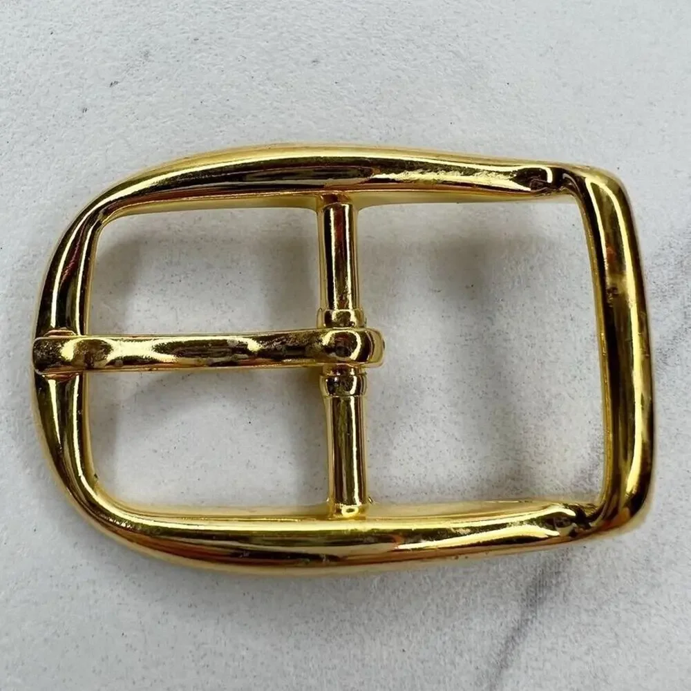 Vintage Gold Tone Simple Basic Belt Buckle for up to 1 Inch Belt