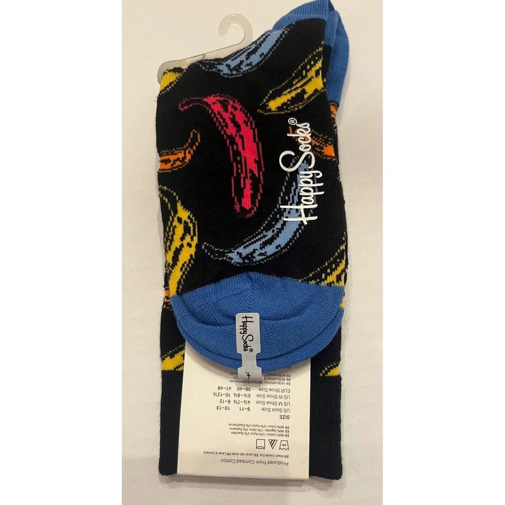 Happy Socks Andy Warhol Black Unisex Banana