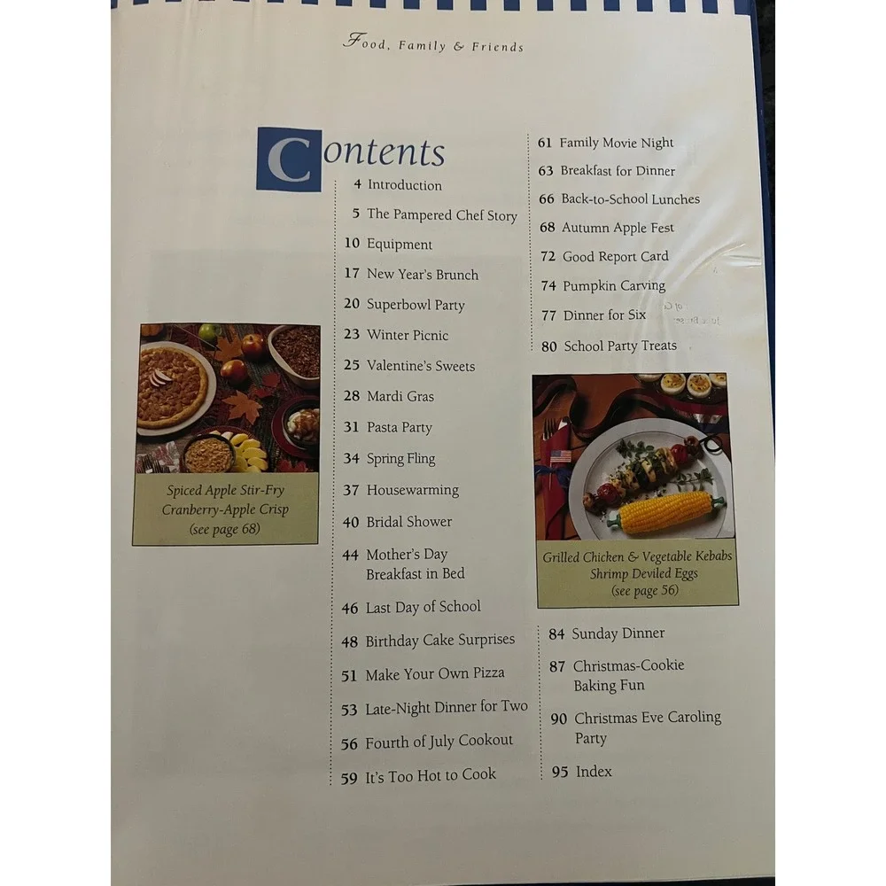 The Pampered Chef vintage cookbook