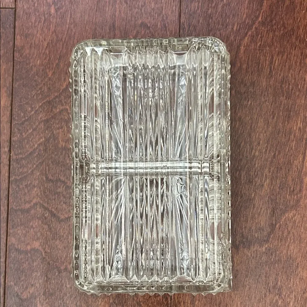 Vintage glass lidded