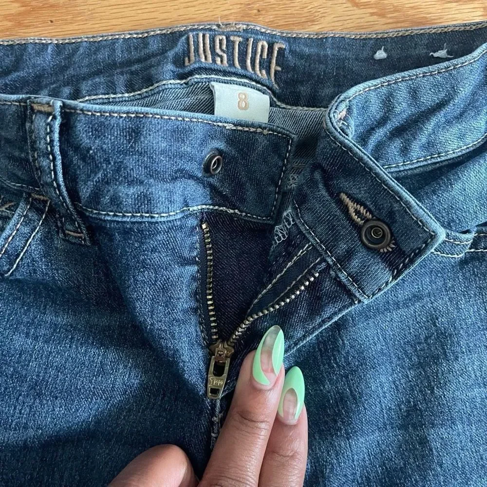 Justice girl’s embroidered