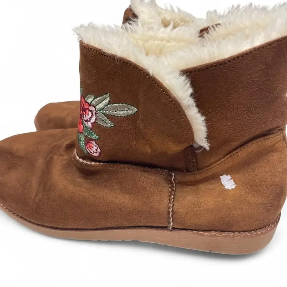 None brown suede