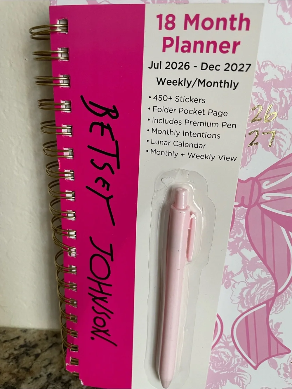 Betsey Johnson spiral bound