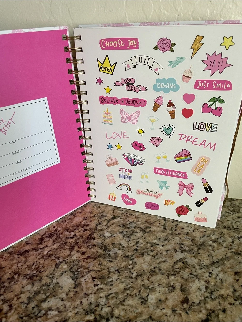 Betsey Johnson spiral bound