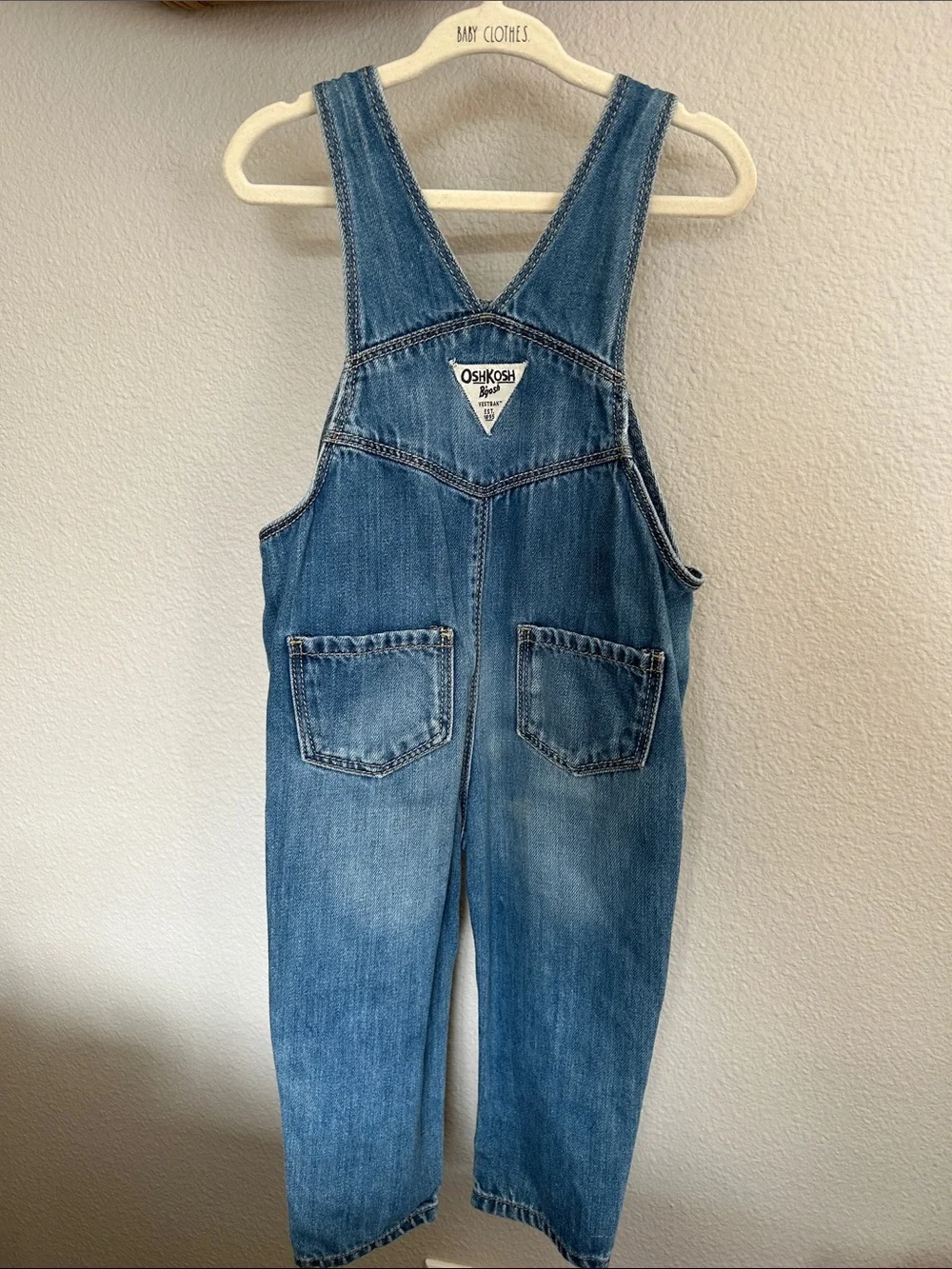 OshKosh B'gosh Denim Blue Heart Pocket Overalls