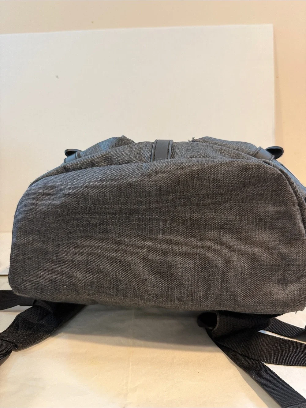 New-Herschel Supply Company Dark Gray/BlackCanvas Backpack with Magnetic Closure