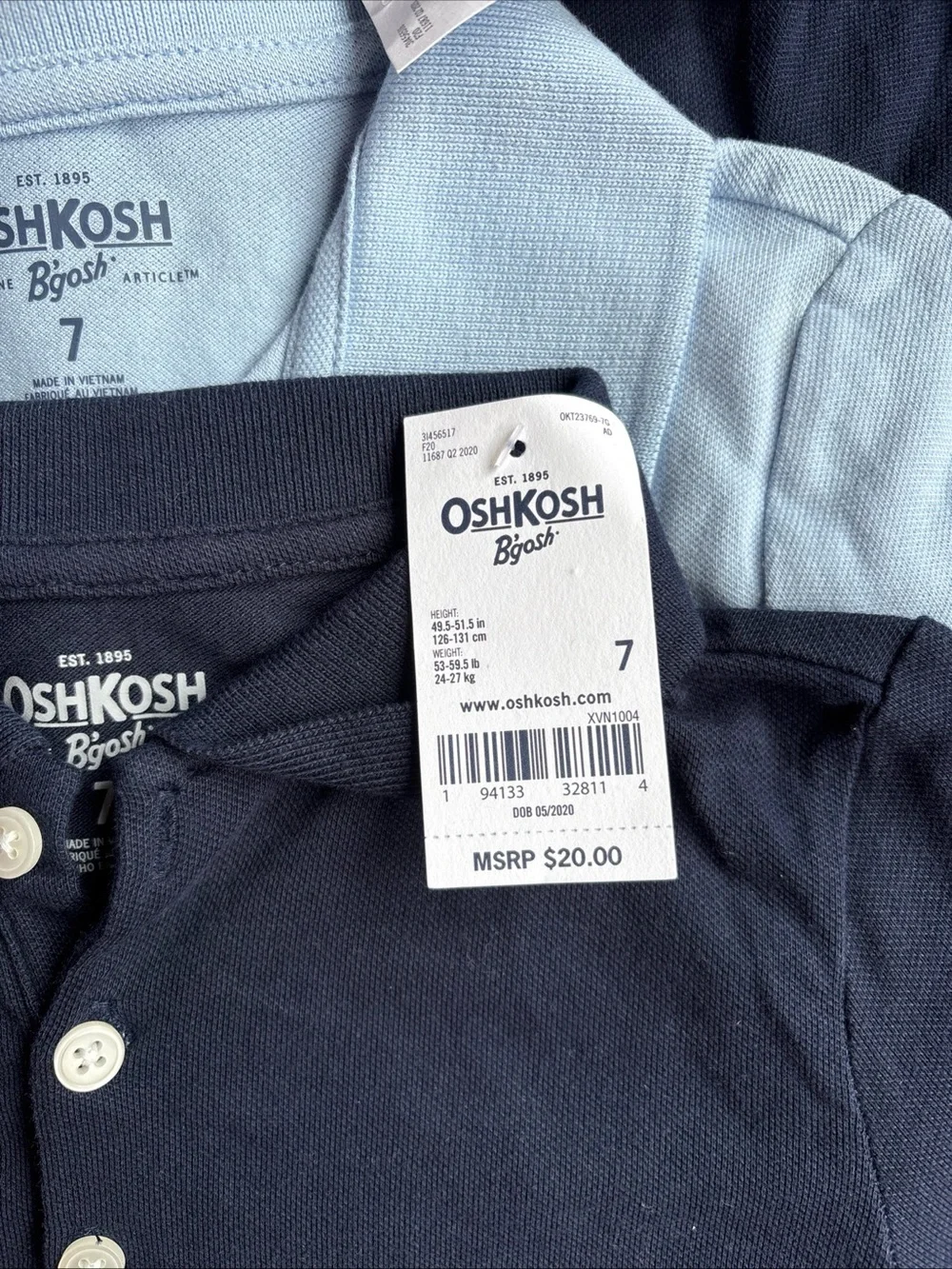 OshKosh B'gosh Girls Uniform Polo Shirts - 7