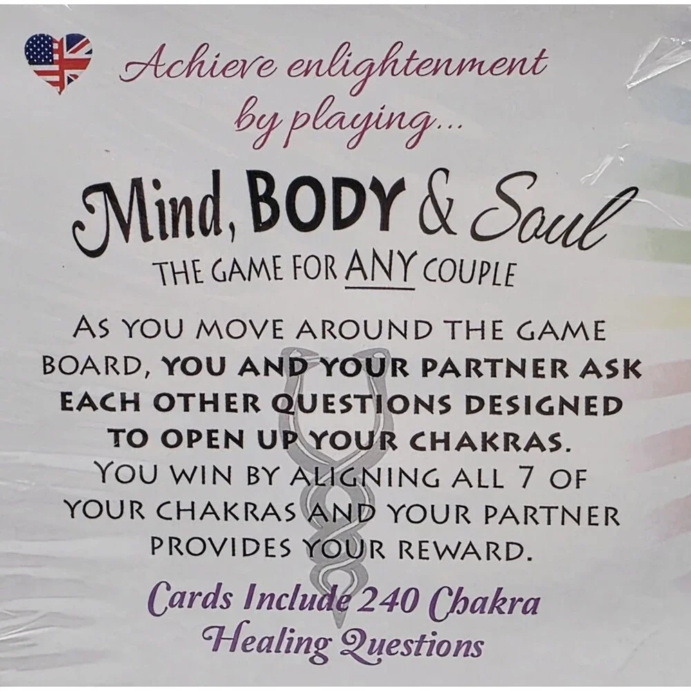 Mind Body And Soul Board Game Night Couples Heal Your Chakras With Your Lover