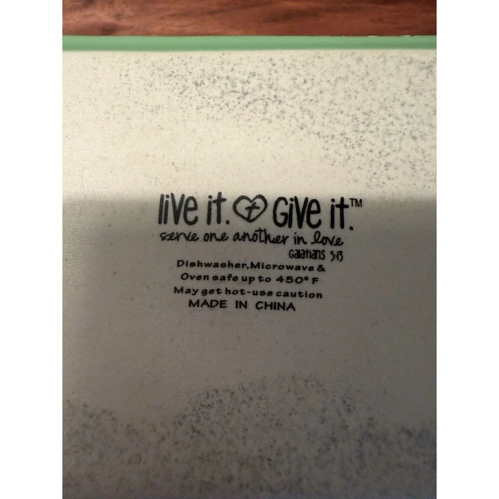 Unbranded inscription psalm ceramic