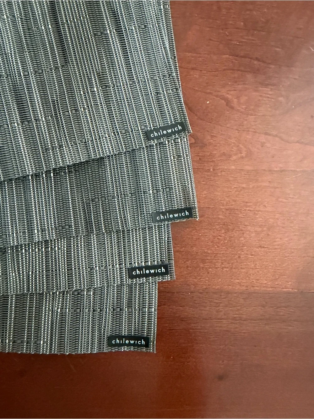 Chilewich Bamboo Grey Flannel placemat (4)