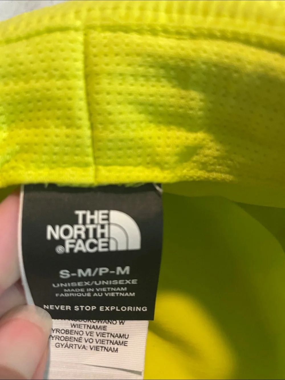 The North Face bright neon