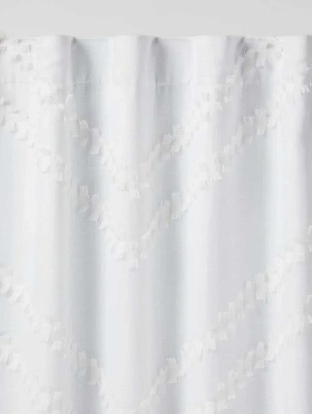 Pillowfort Chevron Clip Dotted Sheer Overlay  Blackout Curtain 1 Panel 63