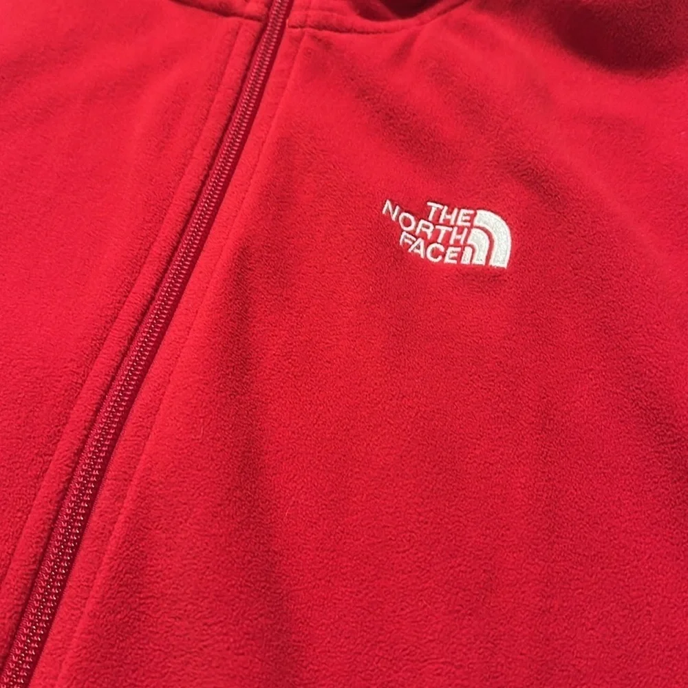 The North Face men’s red, full-zip fleece jacket size S/P