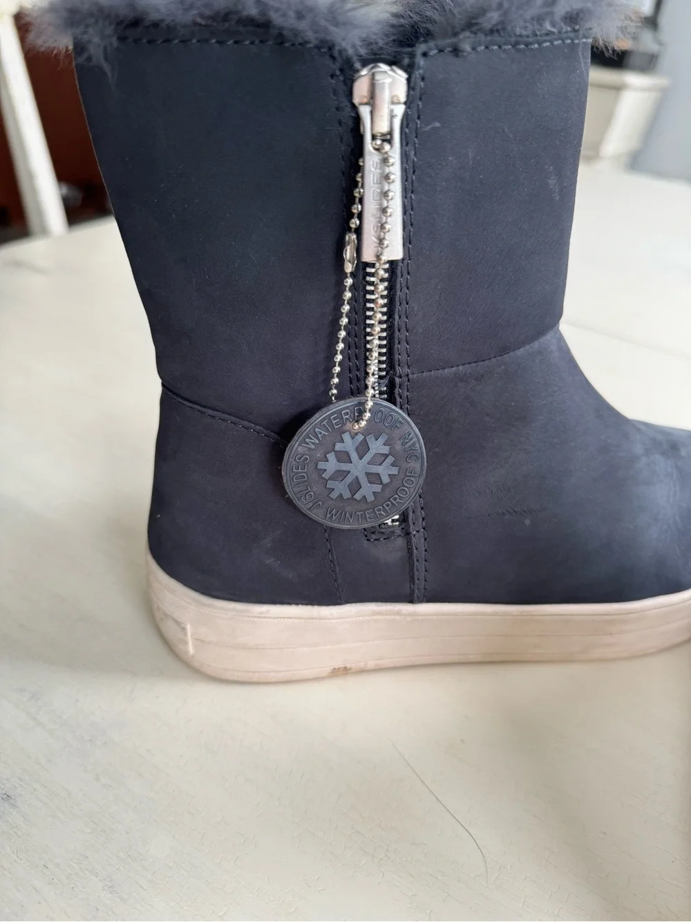 J/SLIDES NYC Fur Boots