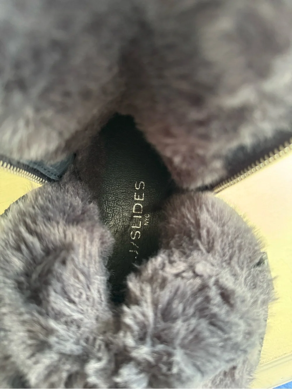 J/SLIDES NYC Fur Boots