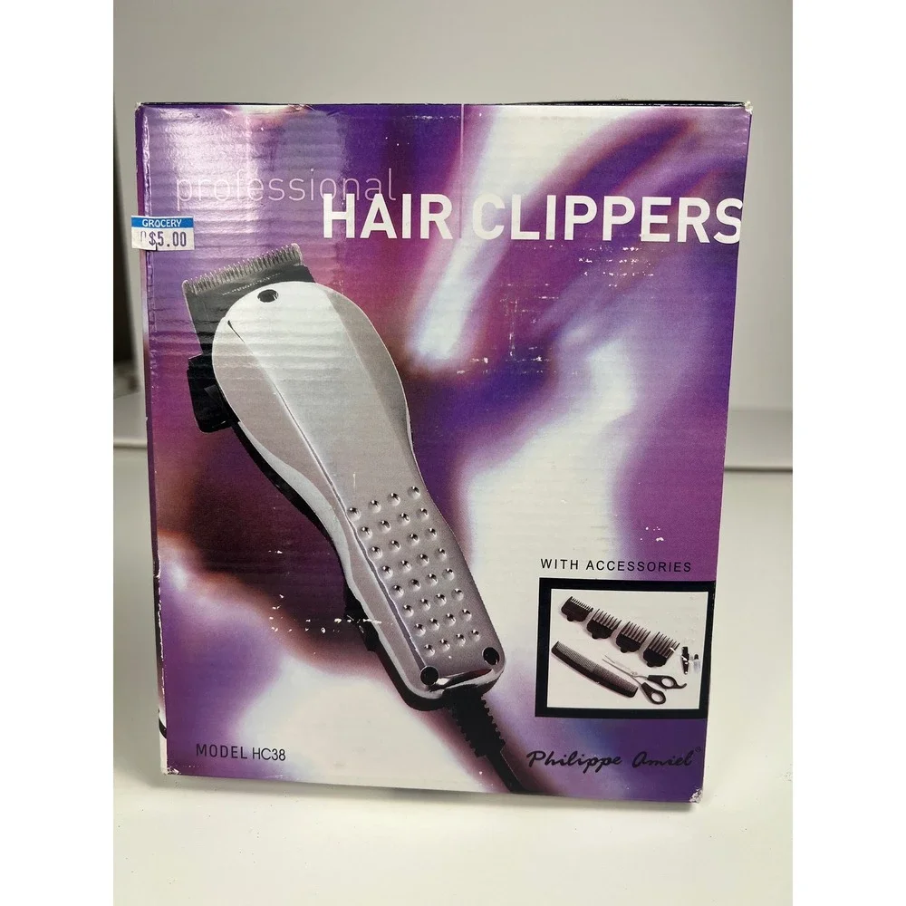 Philippe‎ Amiel HC38 Professional Electric Hair Clippers Multi Cut Accessories