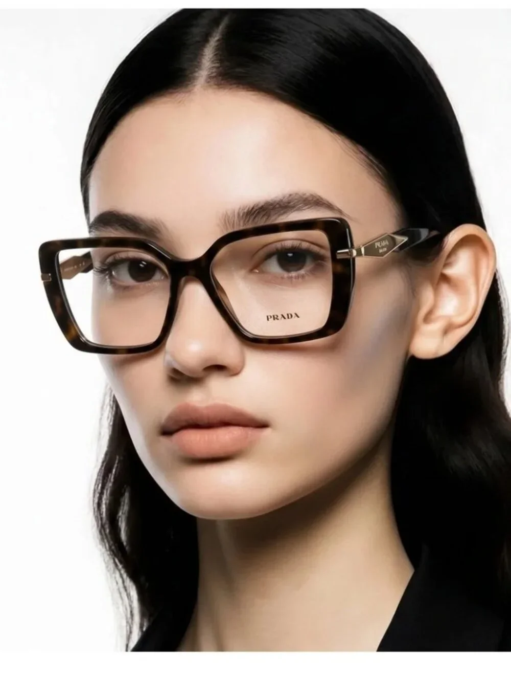 NWT Prada PR03ZV 2AU1O1 Havana Brown Butterfly Women Eyeglasses PR 03ZV