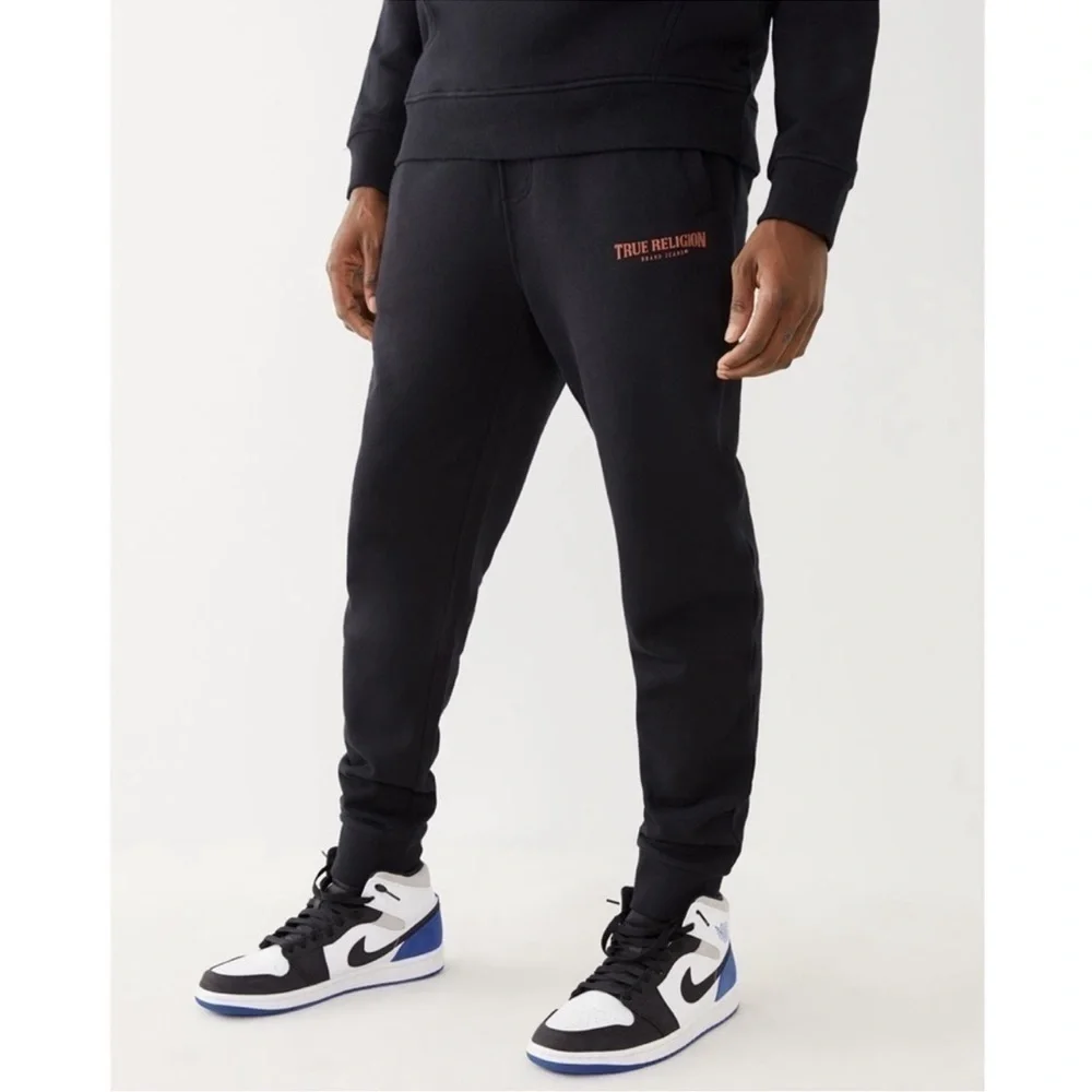 True Religion Black Welt Pocket Jogger Pants Small