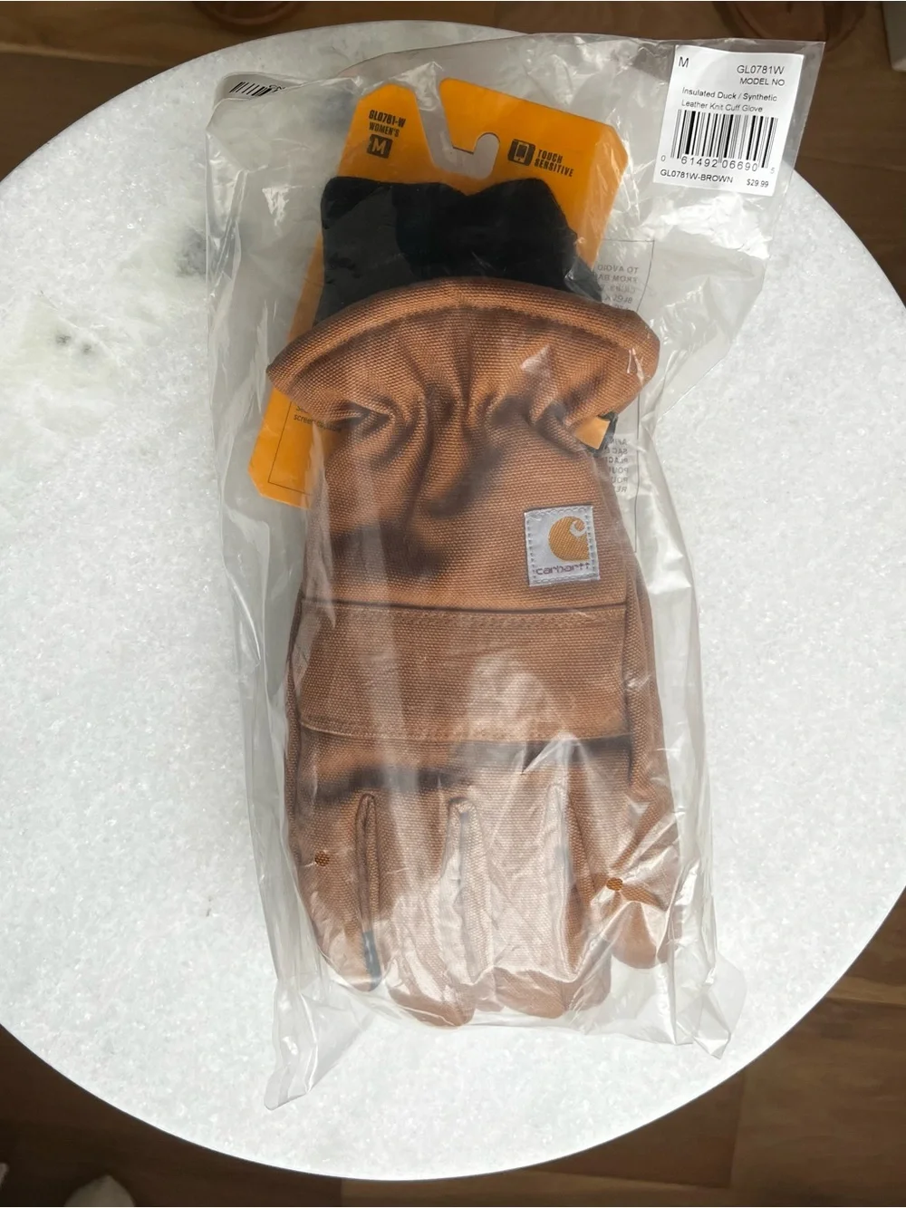 Carhartt Women's Insulated Duck/Synthetic Leather Knit Cuff Glove