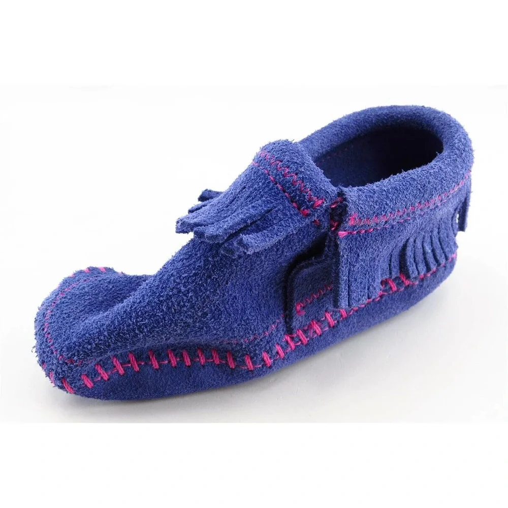 Minnetonka Toddler Sz 5 M Purple‎ Slippers Synthetic Girls