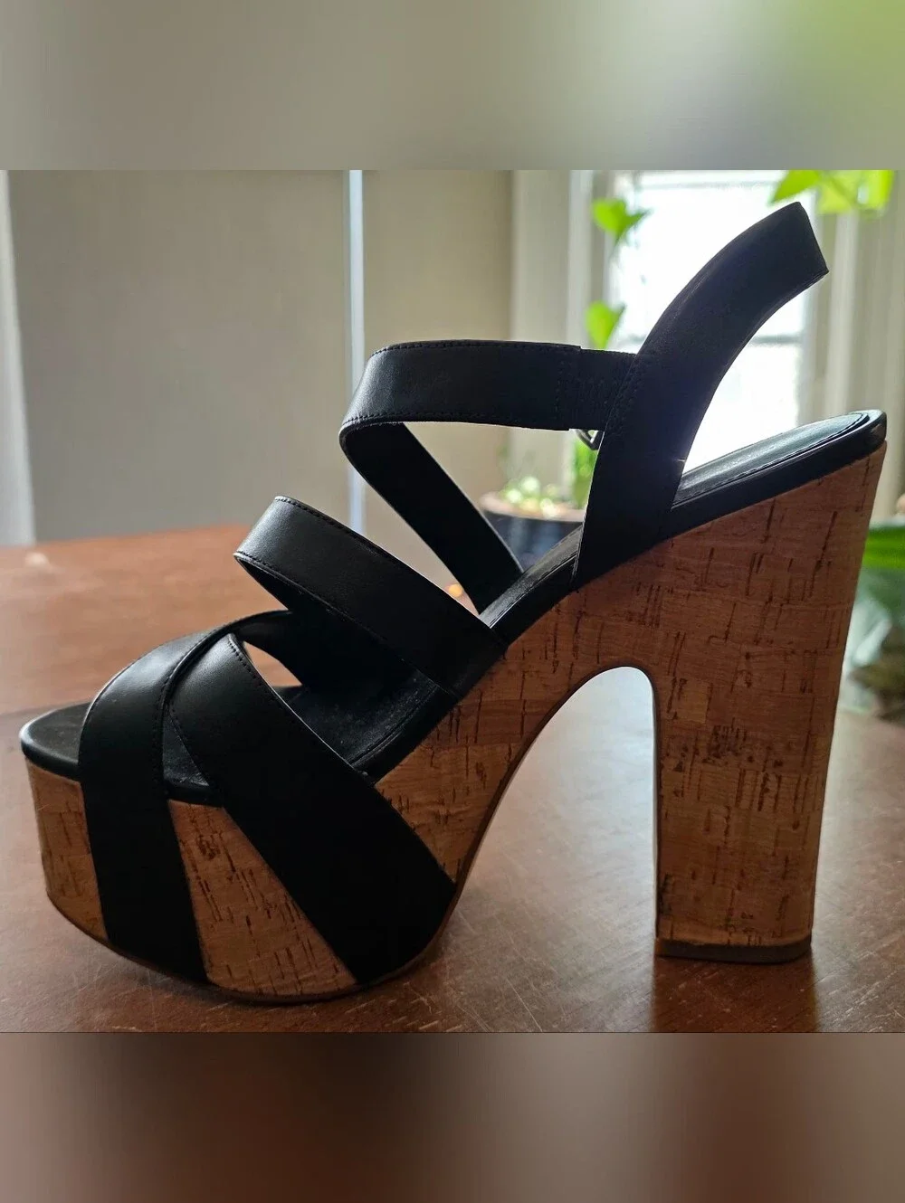 Michael Kors black leather