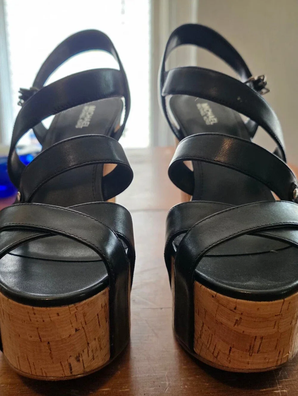 Michael Kors black leather