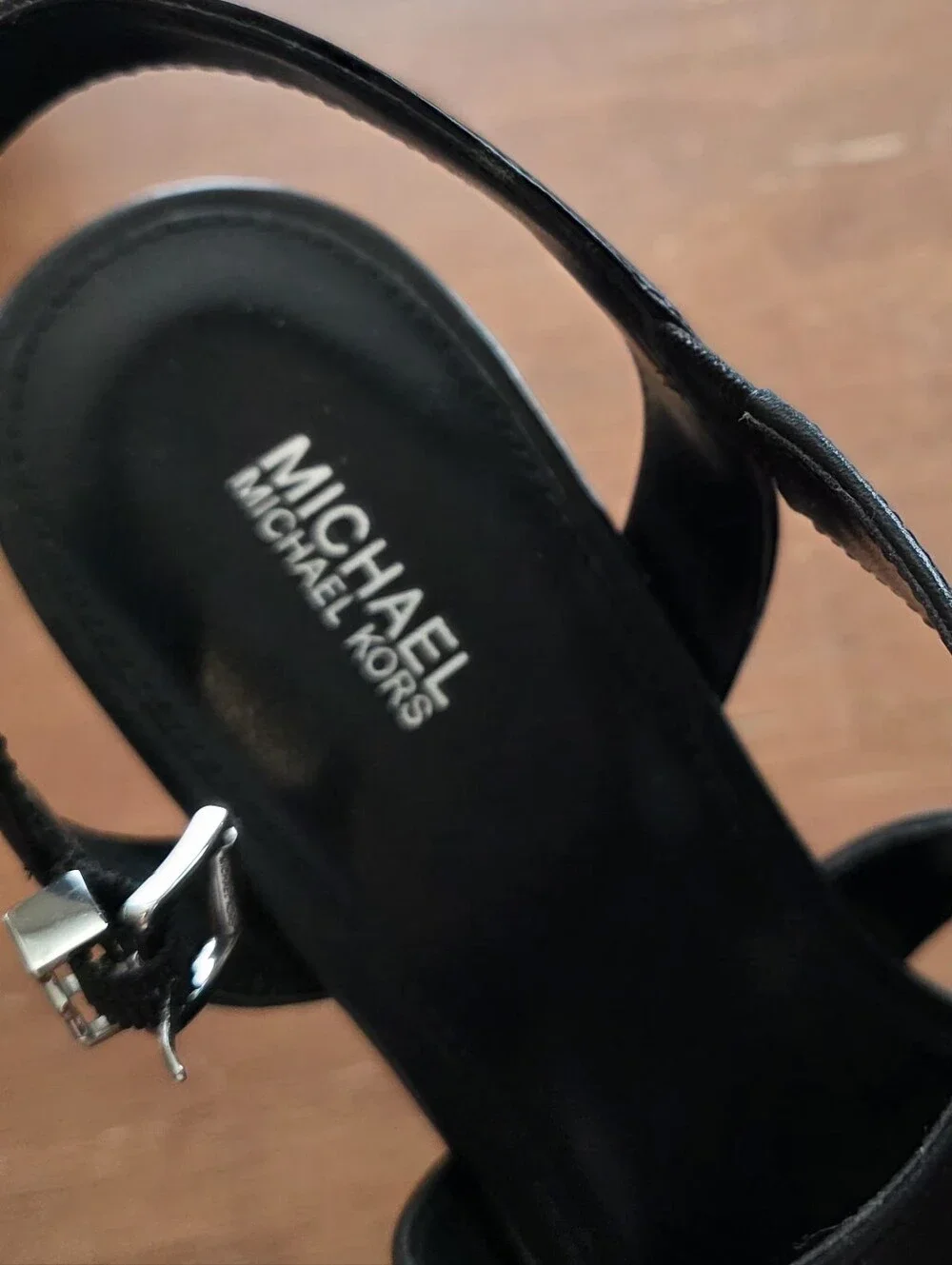 Michael Kors black leather
