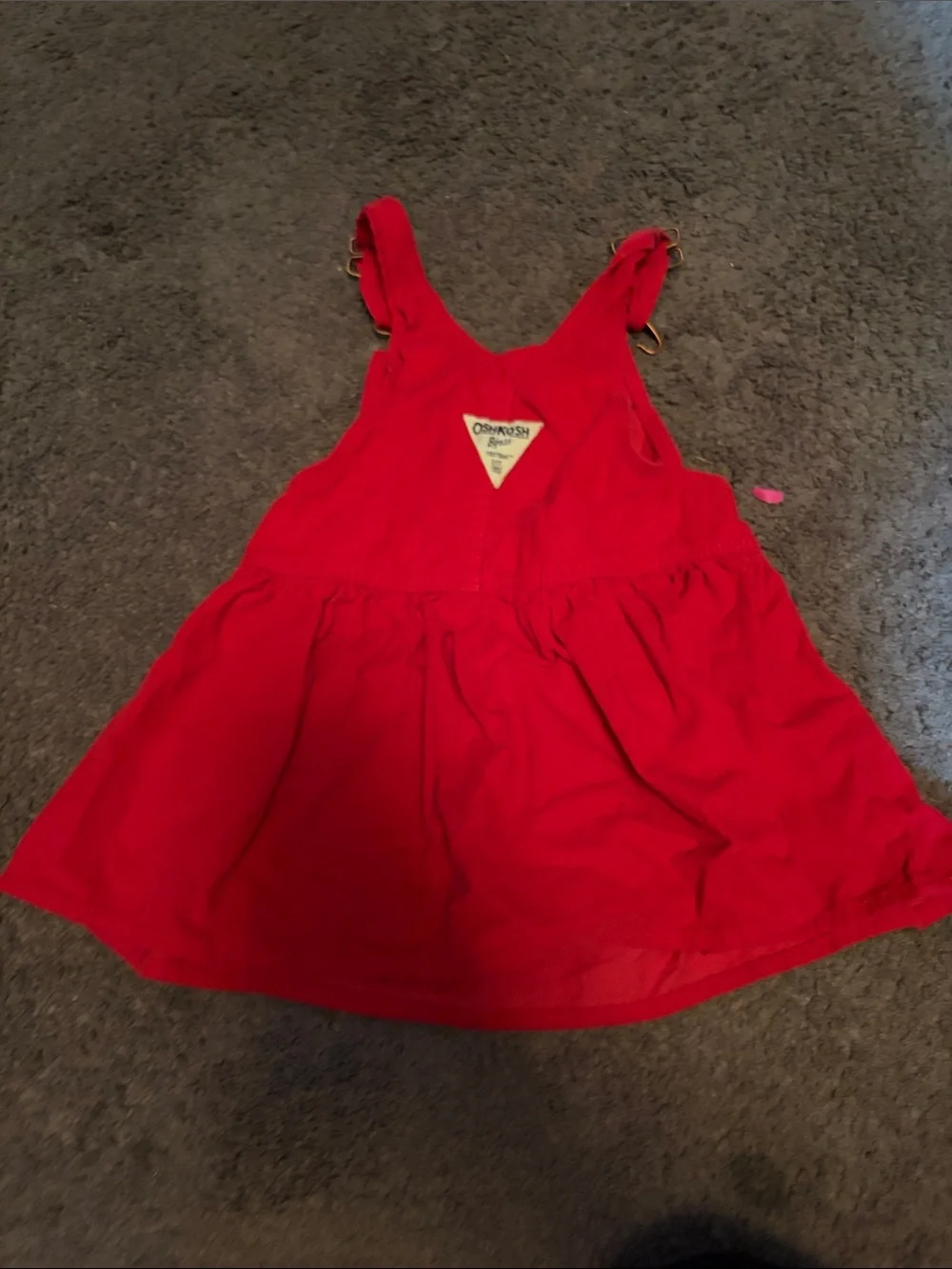 OshKosh B'gosh Bright Red Sleeveless Pinafore