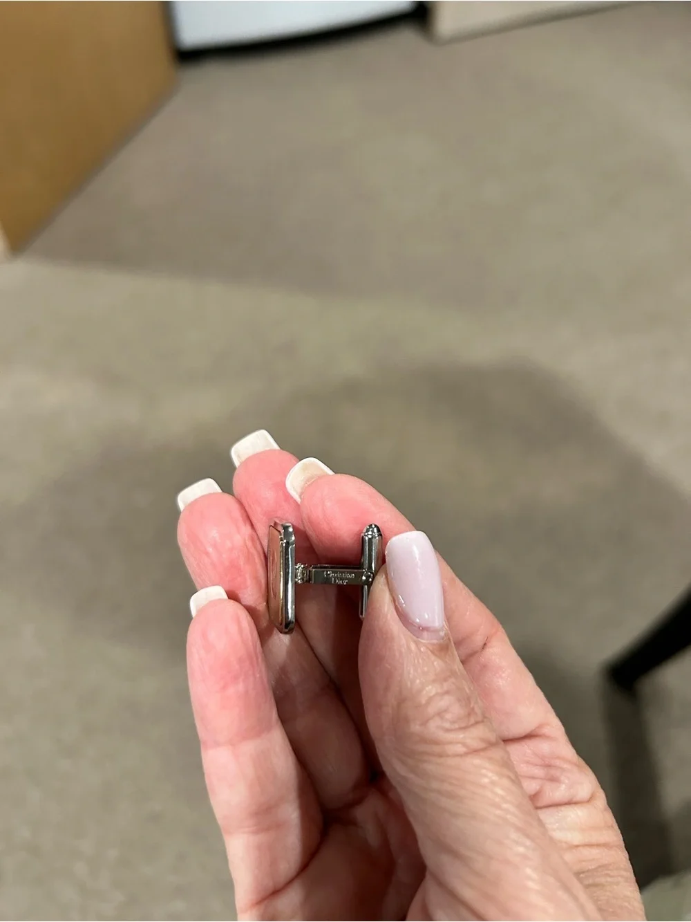 Dior cufflinks men’s tone