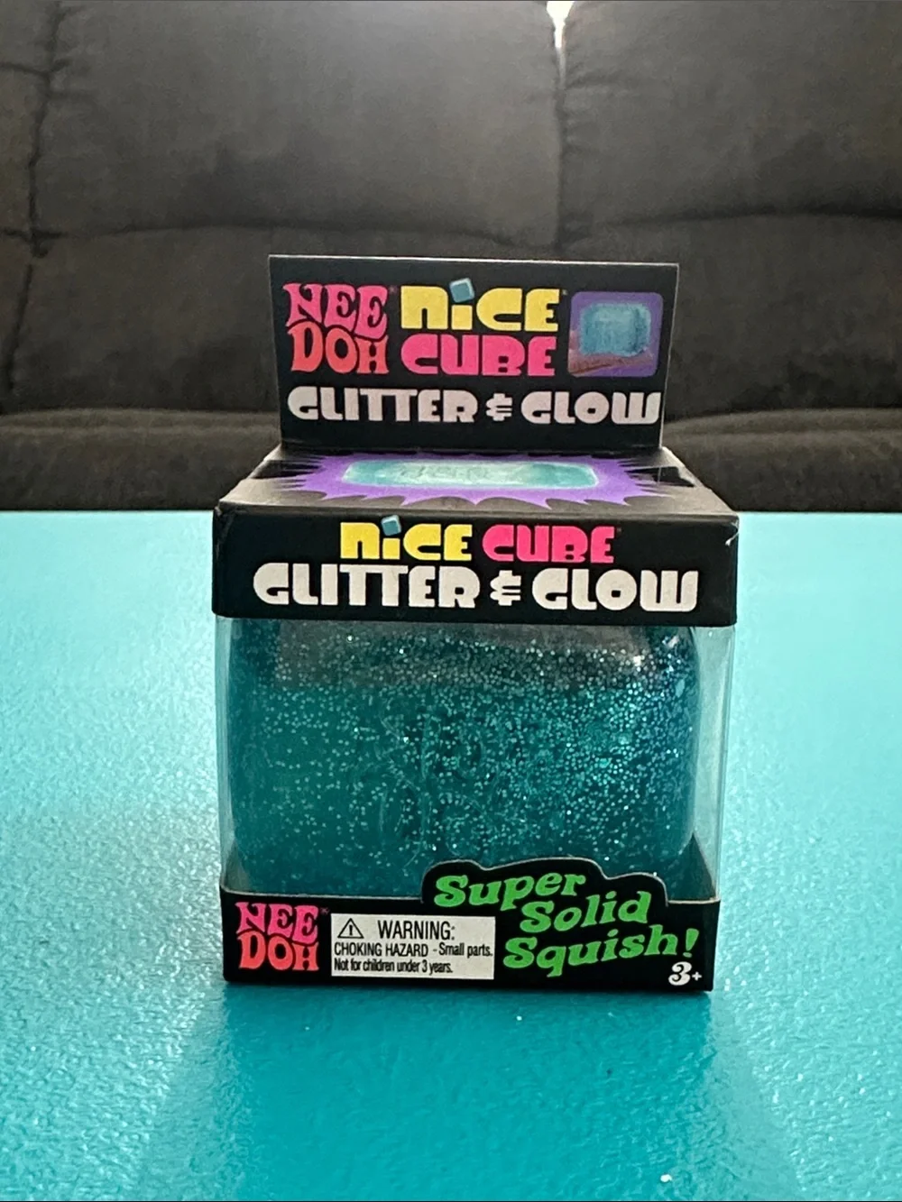NeeDoh Nice Cube Glitter & Glow