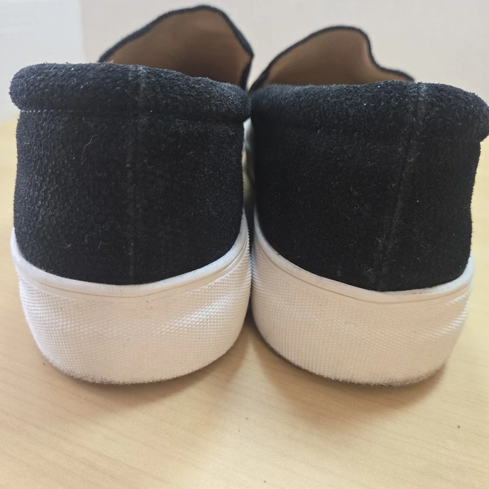 Vince Camuto Korli Black Suede Slip On Platform Sneakers Women's Size 9.5 M