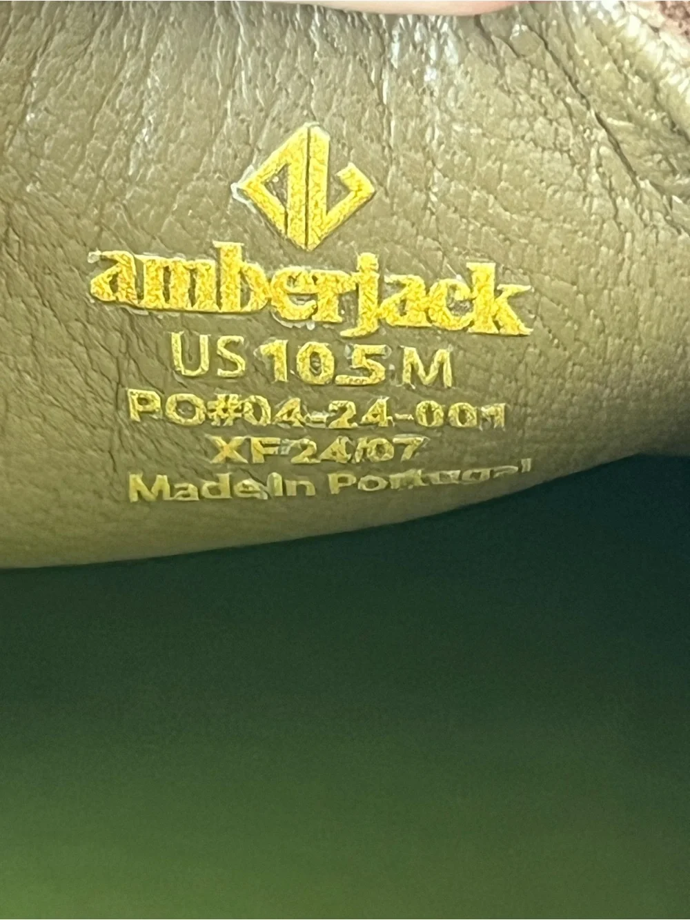 Amberjack slip leather