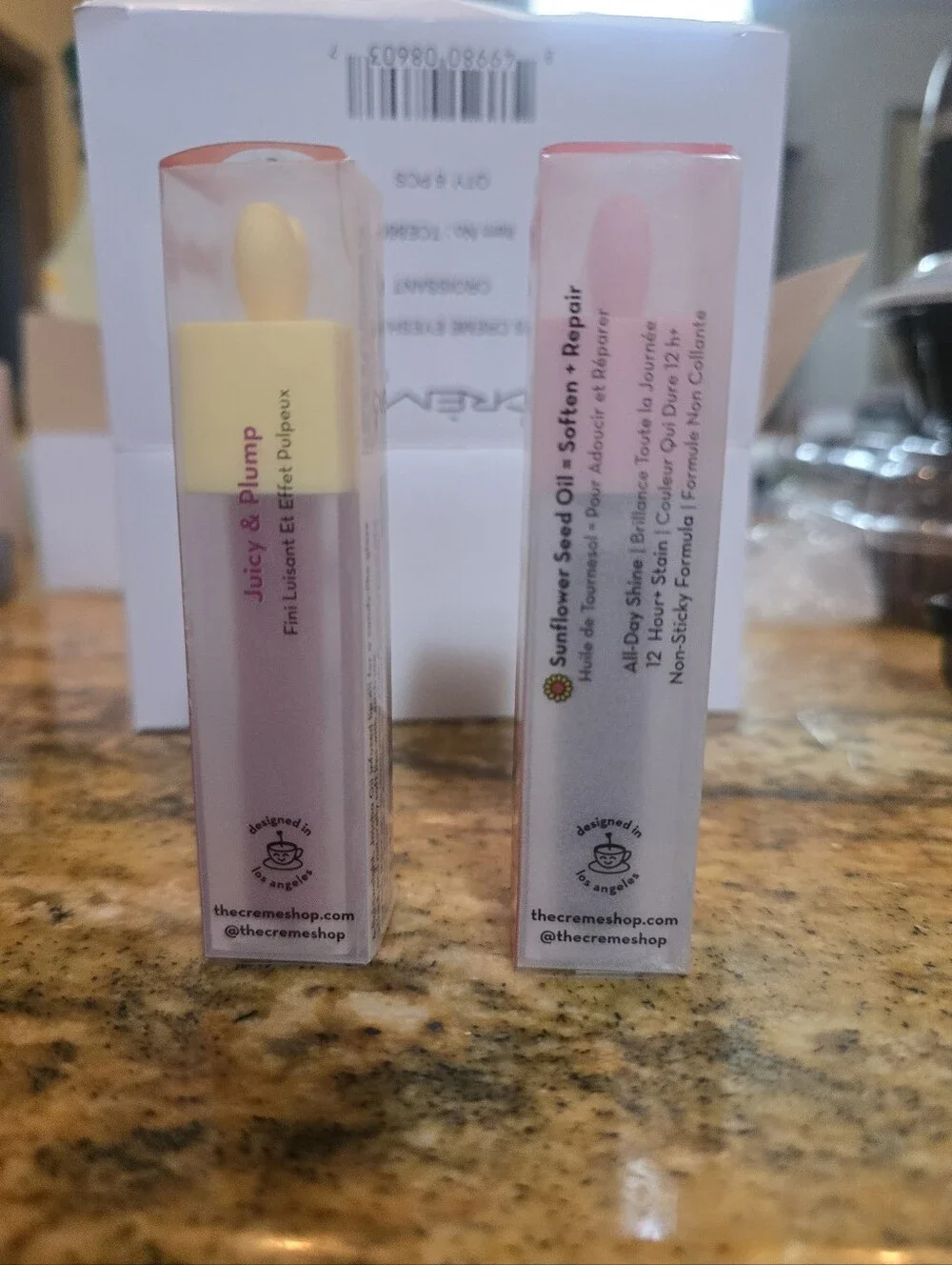 The Crème Shop Glossy 12 HR+ Lip Stain & Lip Oil Elixir - Auburn Era & Cherub