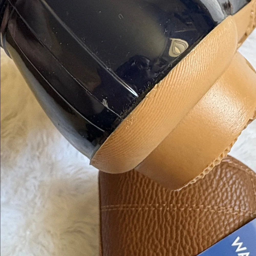 NWT JBU By Jambu Waterproof Duck Boots In Navy Blue And Brown Size 8M