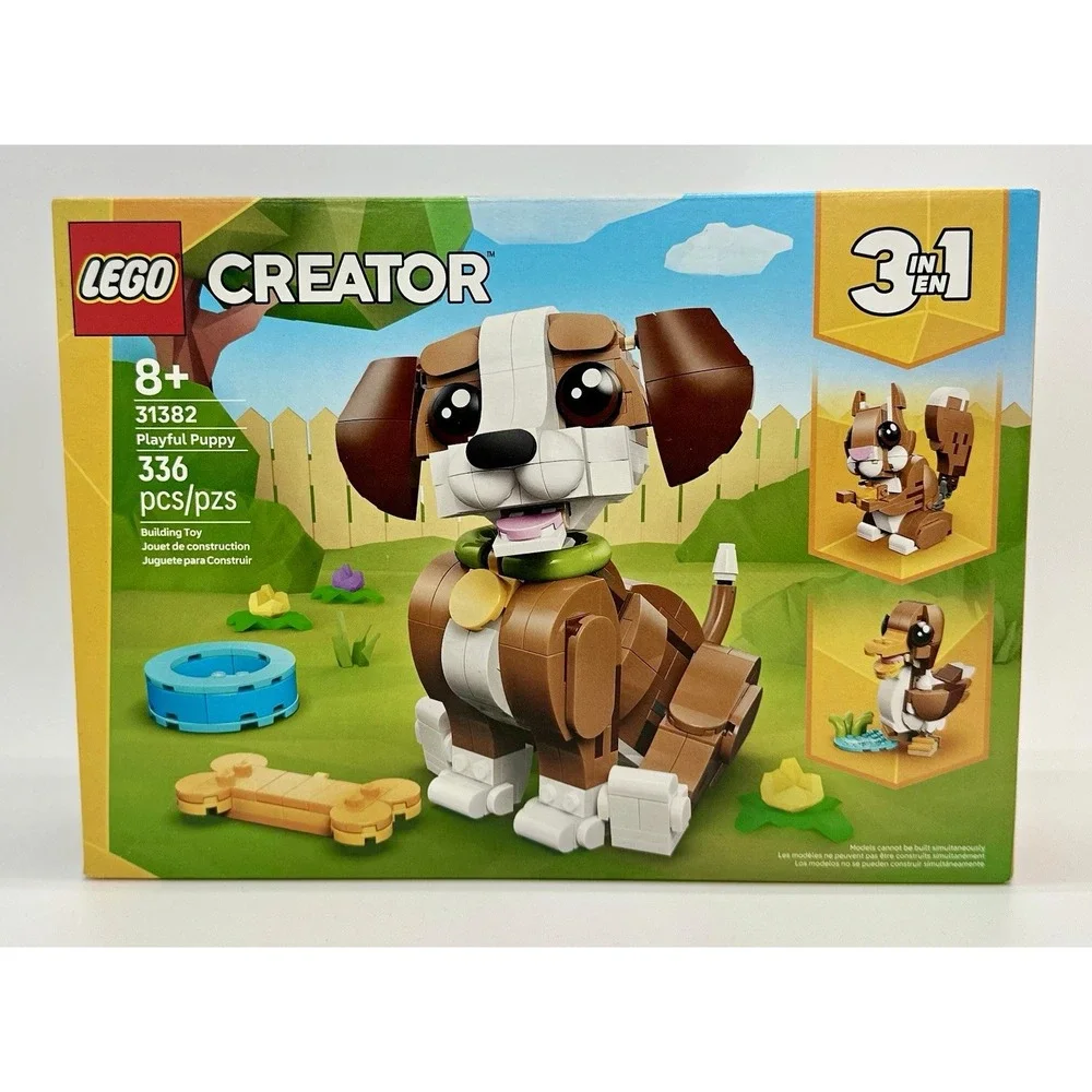 LEGO Creator 3-in-1 Playful Puppy Dog 31382 Factory Sealed New 336 PCS Ages 8+
