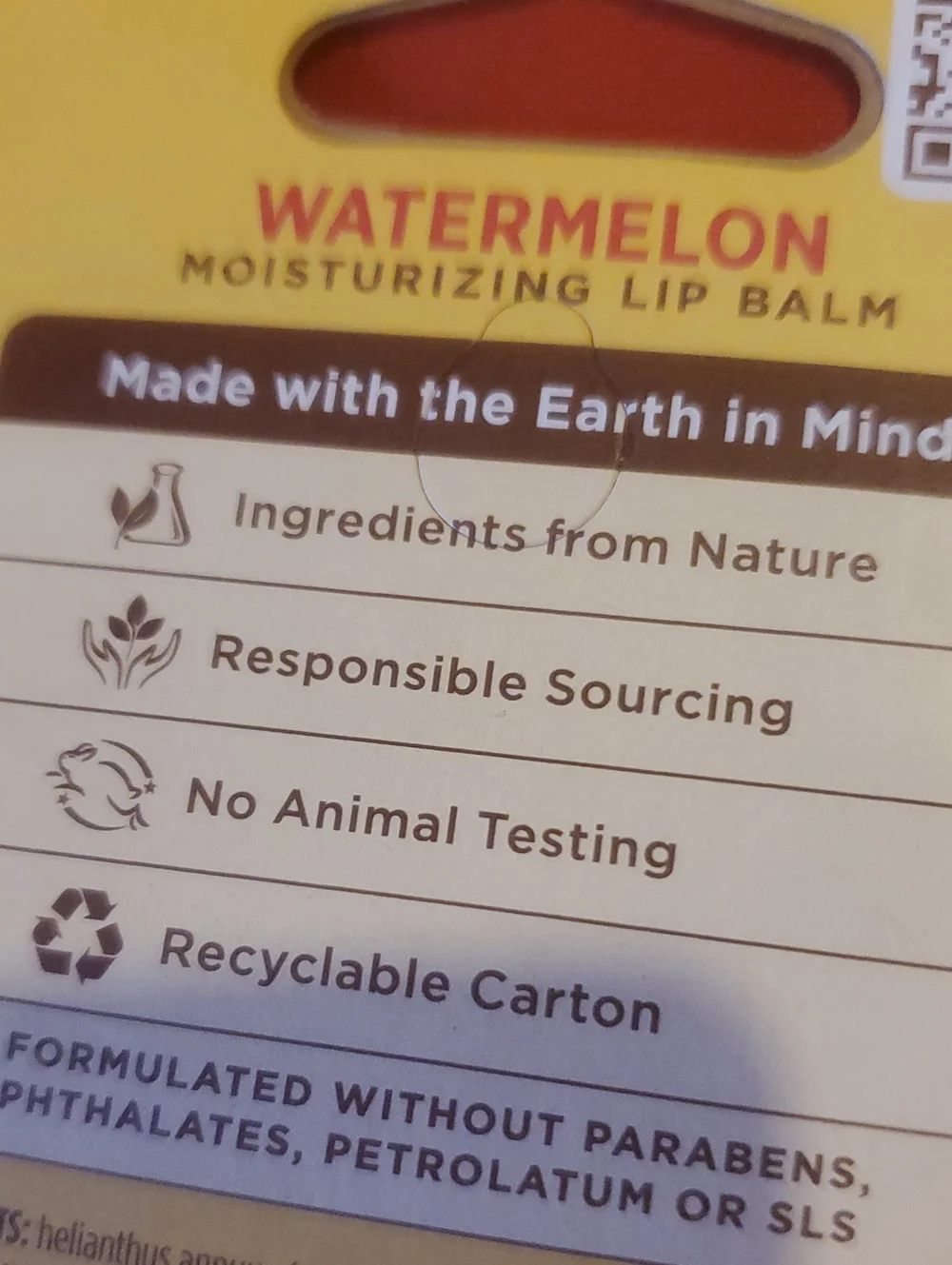 Burt's Bees Watermelon Moisturizing Lip Balm New