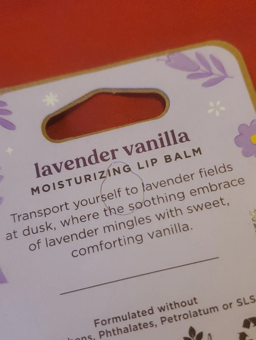 Burt's Bees Lavender Vanilla Lip Balm Limited Edition New