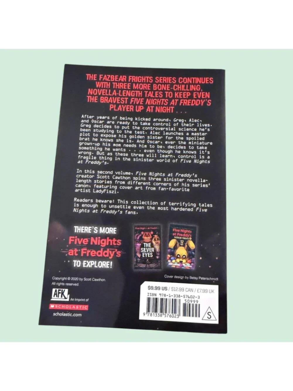 Fetch Five Nights at Freddy's Fazbear Frights #2 by Scott Cawthon Book