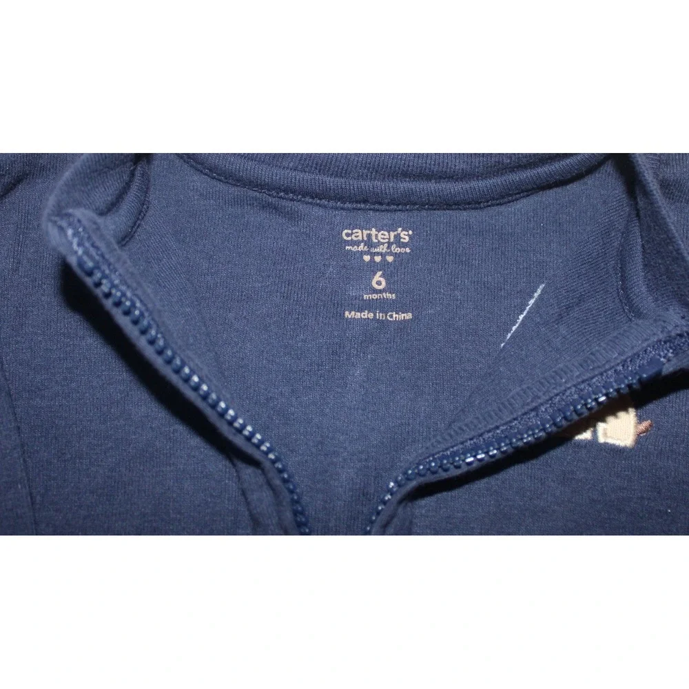 Carters accented zip small