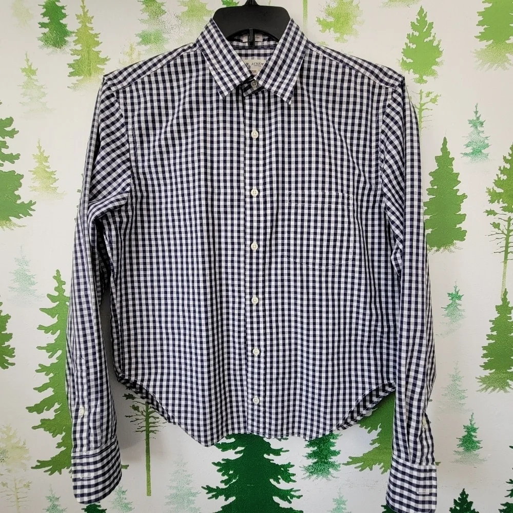 J.Crew Gingham Pattern Shirt.