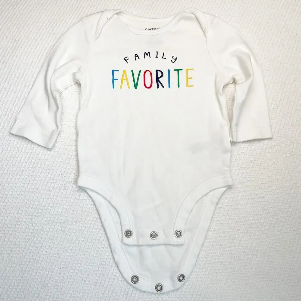 Carter's Family Favorite Long Sleeved Onesie