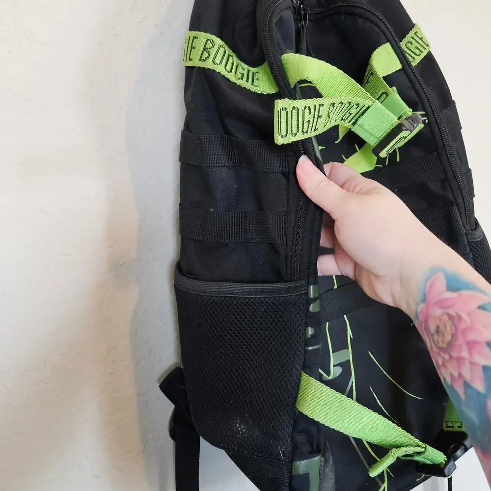 The Nightmare Before Christmas Oogie Boogie Backpack Black Neon Green