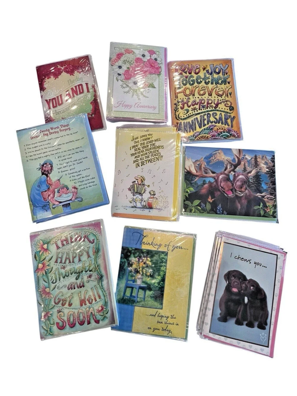 Greeting Cards-Get Well and Anniversary Bundle 28 Cards & Envelopes New GC111