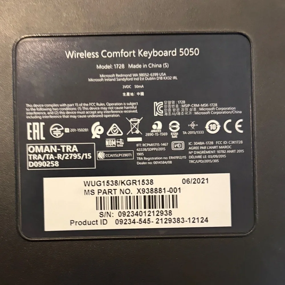 Microsoft wireless comfort